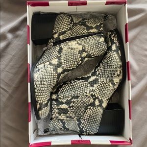 Snake skin boots